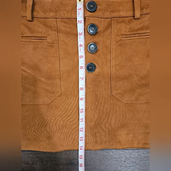 Zara TRF Collection Faux Suede Mini Skirt - SIZE M - Picture 15 of 16